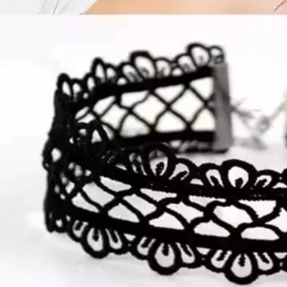 🖤 Sexy Black Lace Choker Necklace New